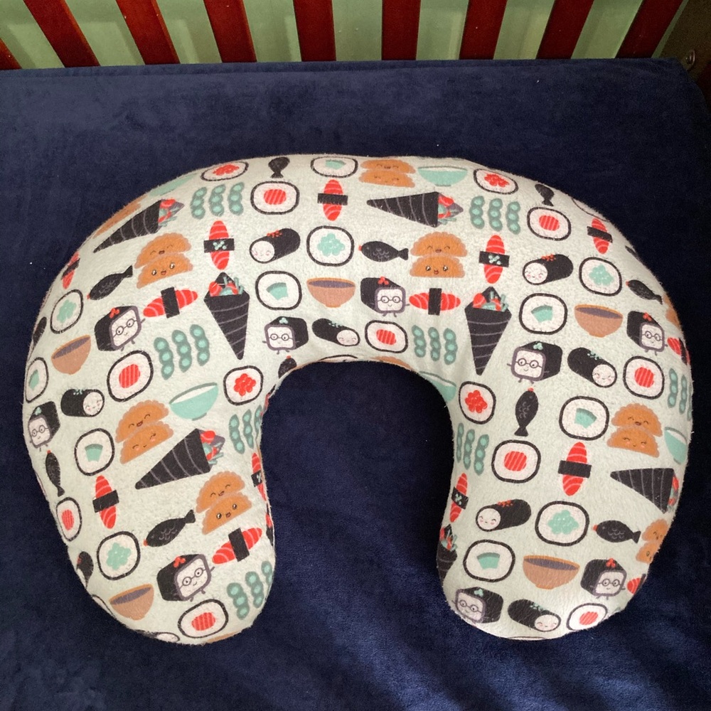 Boppy Pillow With Sushi Cover